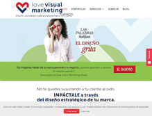 Tablet Screenshot of lovevisualmarketing.com